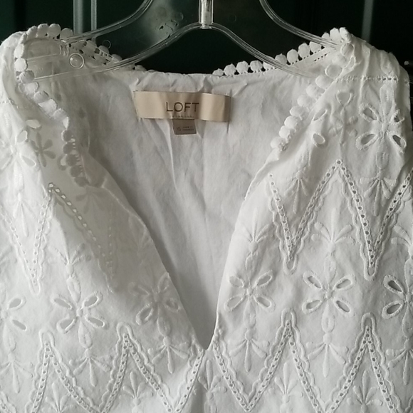 Loft eyelet sleeveless blouse - Picture 3 of 4